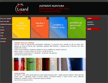 Tablet Screenshot of lizardagency.cz